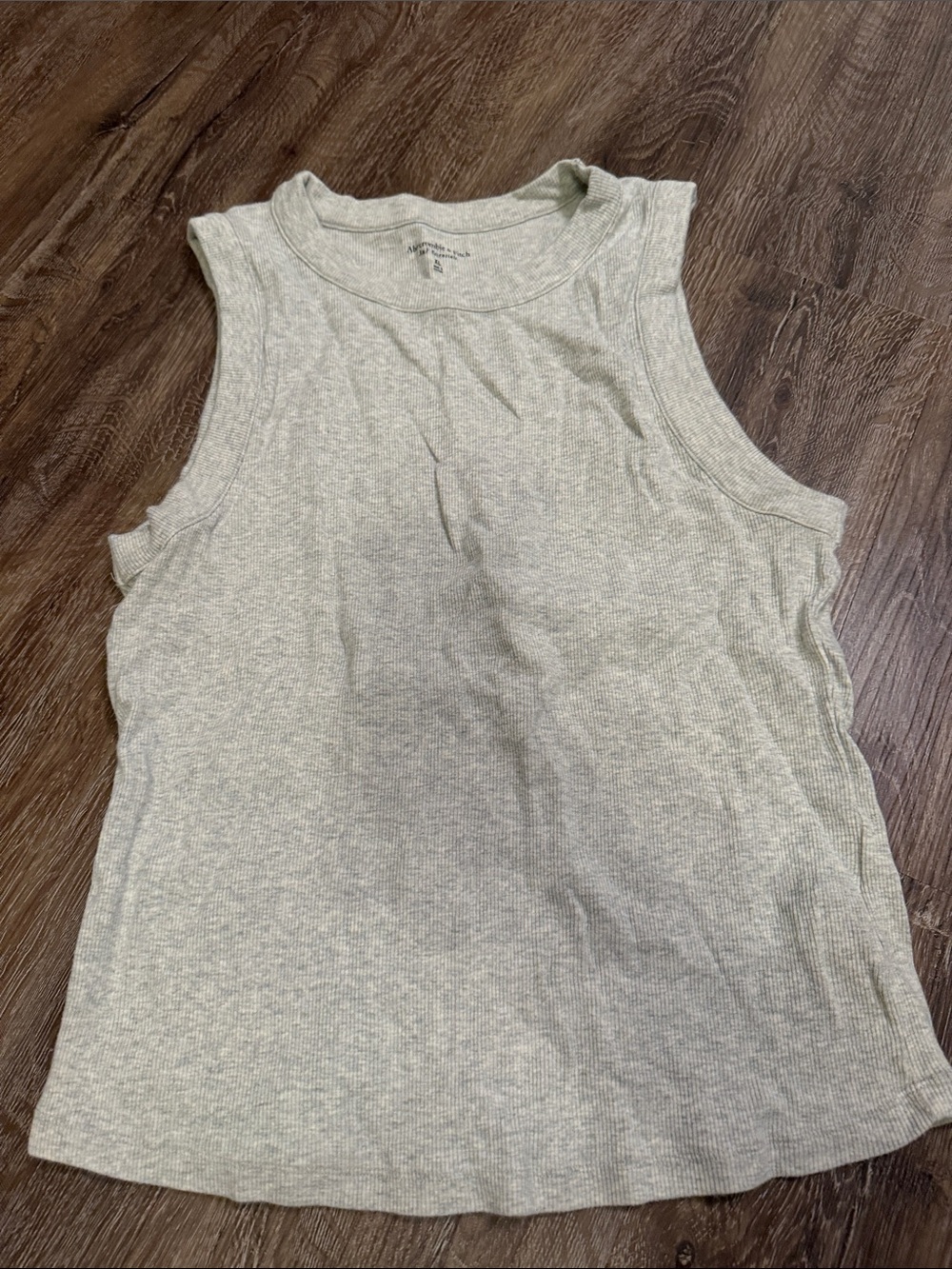 Abercrombie & Fitch Light Gray Ribbed Tank